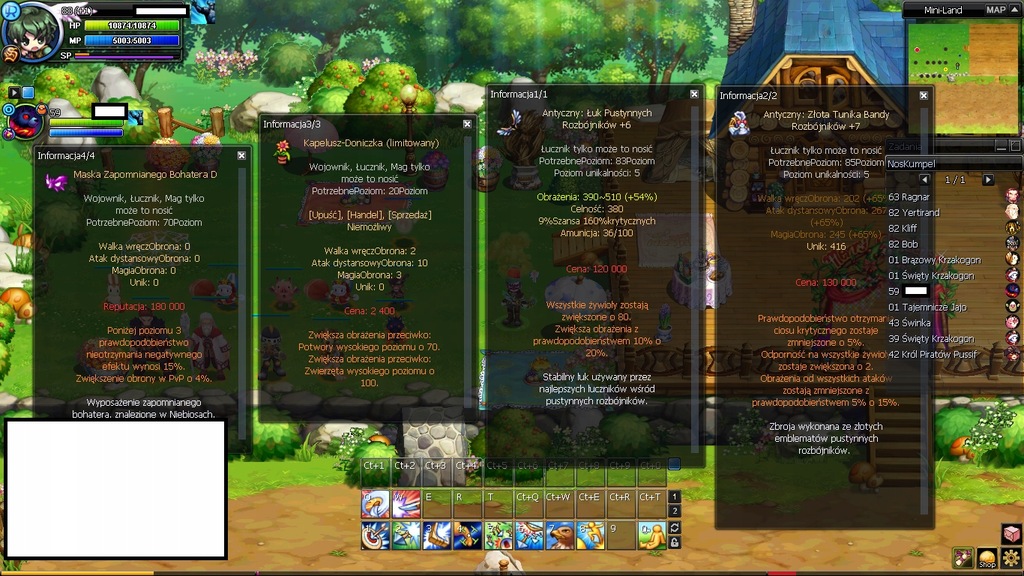 Konto nostale avalon łucznik 88lvl+1 gotowy do gry