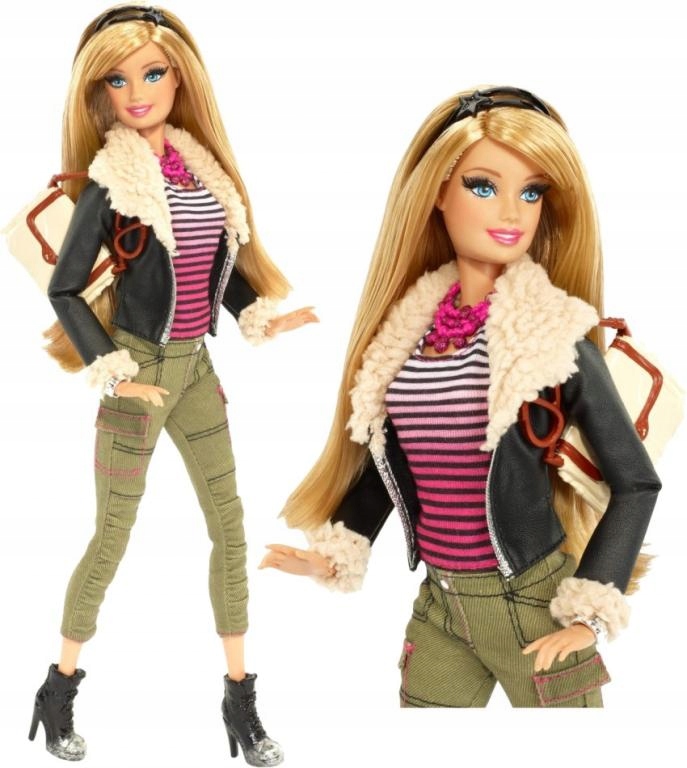 BARBIE LALKA MODNA FASHIONISTAS LUX STYLE Rzęsy