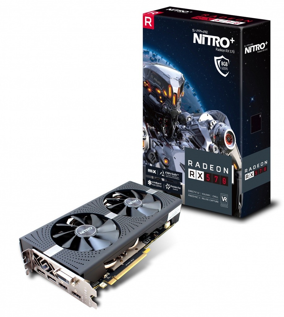 Grafika Sapphire  Radeon RX 570 NITRO+ 8GB  FVAT