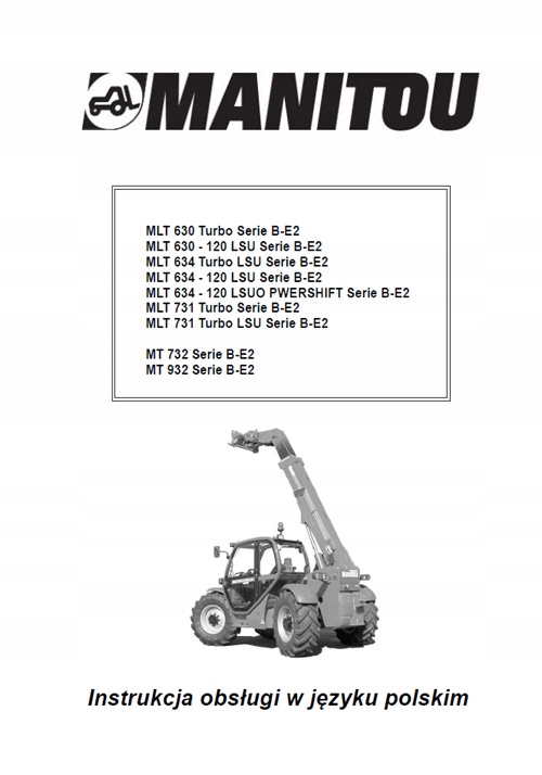 MANITOU MLT 731... Serie B-E2 - Instrukcja PL