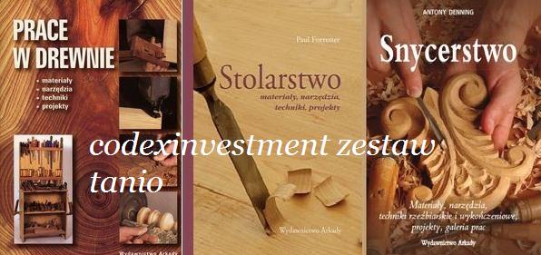 Snycerstwo Stolarstwo Prace w drewnie zestaw NOWE