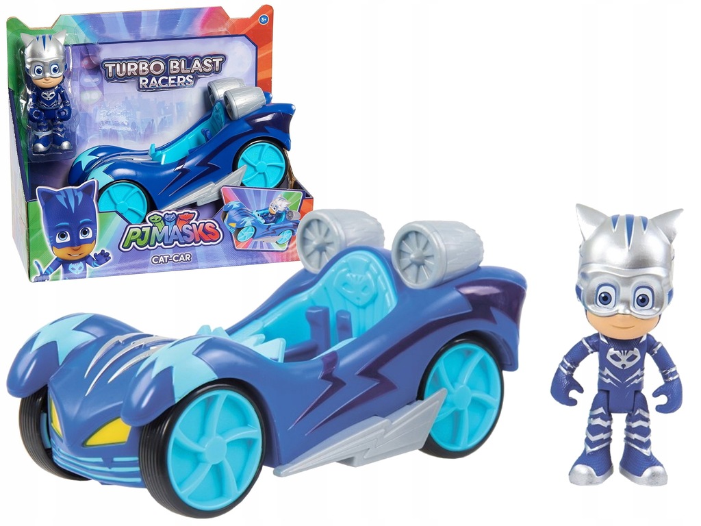 PIDŻAMERSI PJ MASK POJAZD KOTBOY i Figurka Cobi