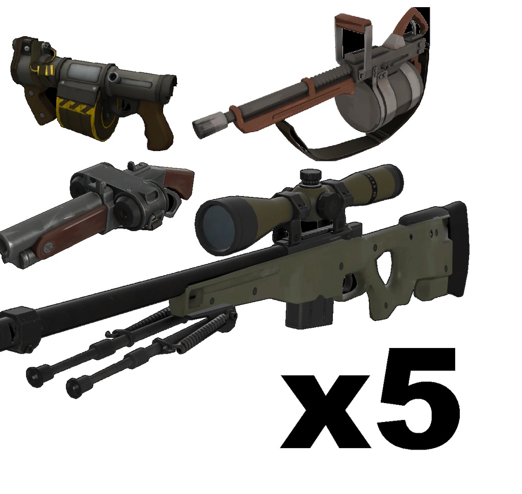 5 x Losowa Broń Team Fortress 2 TF2 WYBIERZ KLASĘ