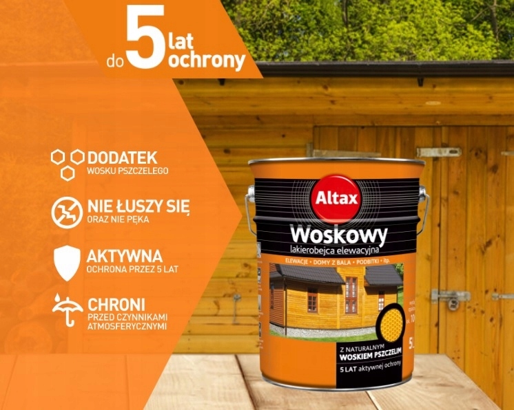 Lakierobejca z Woskiem Altax 0,75L Palisander Angi
