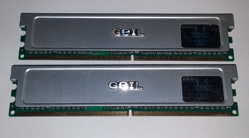 DDR2 1GB (2x512) 800Mhz GEIL