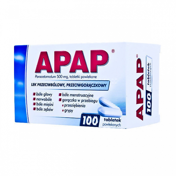 APAP 0,5 g, 100 tabletek