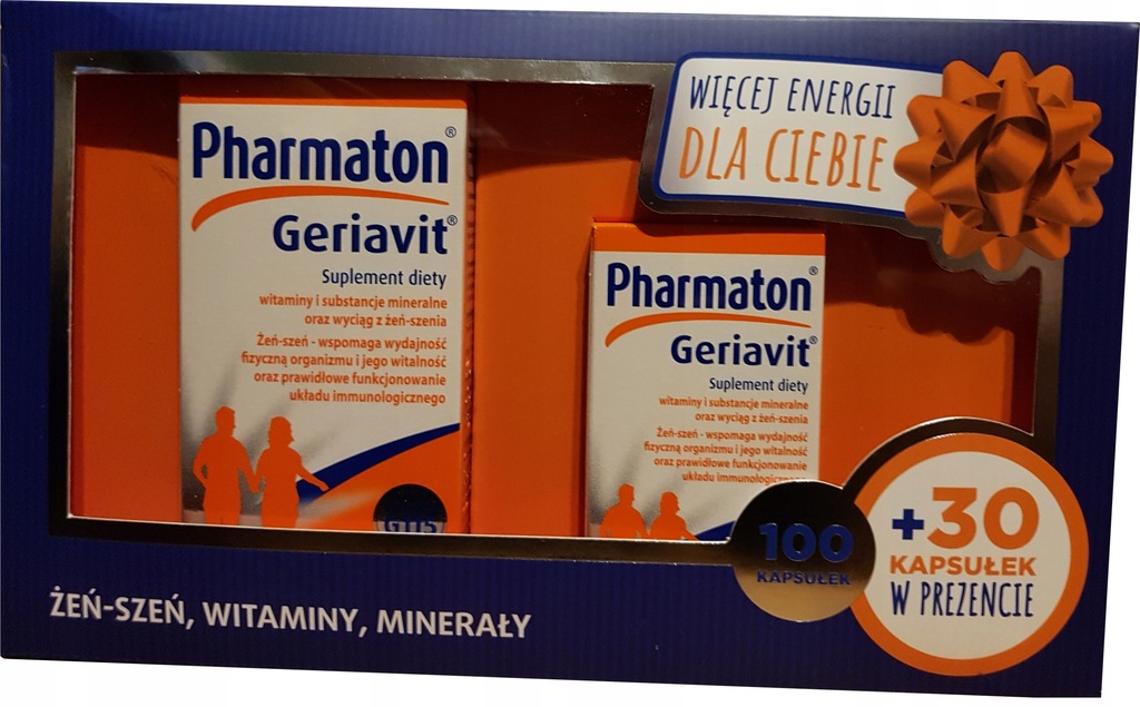 GERIAVIT PHARMATON ZESTAW ŚWIĄTECZNY 100+30 GRATIS