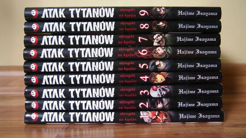 Atak tytanów tomy 1-9 shingeki no kyojin manga BDB
