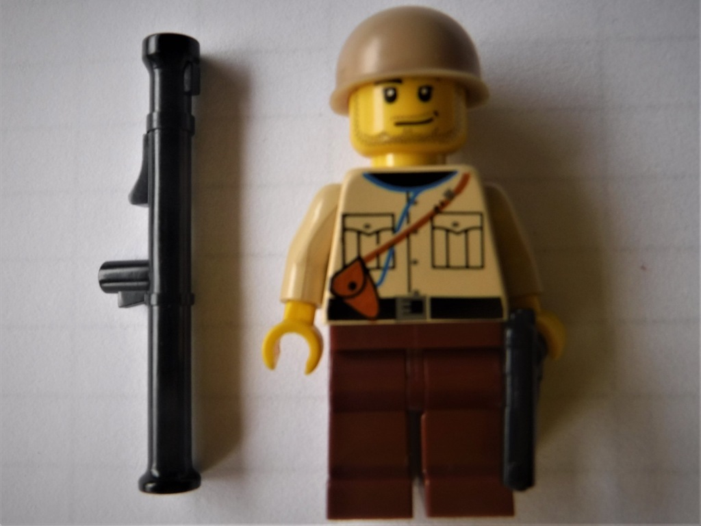żołnierz amerykański lego pistolet, bazuka