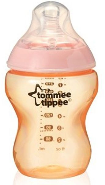 TOMMEE TIPPEE BUTELKA 260 ml KOLOR + SMOCZEK 0m+