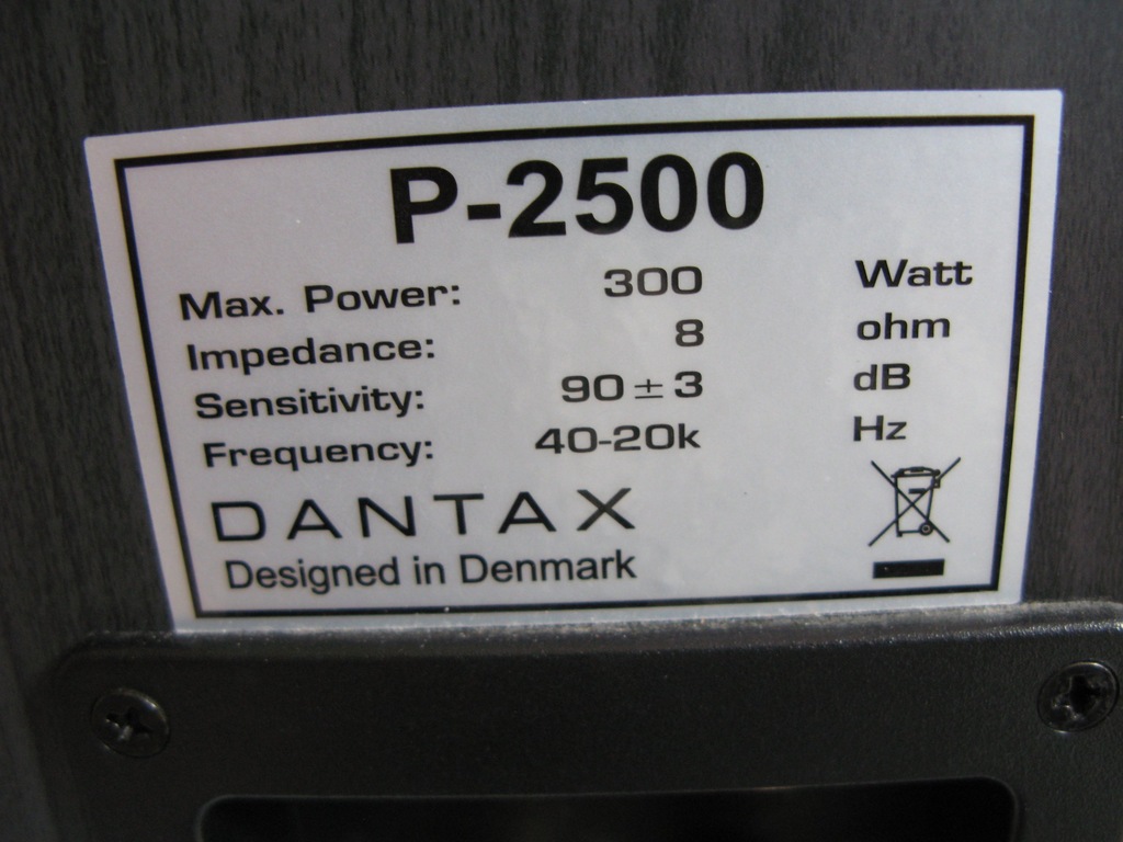 Kolumny Dantax P-2500 DENMARK 300WATT!