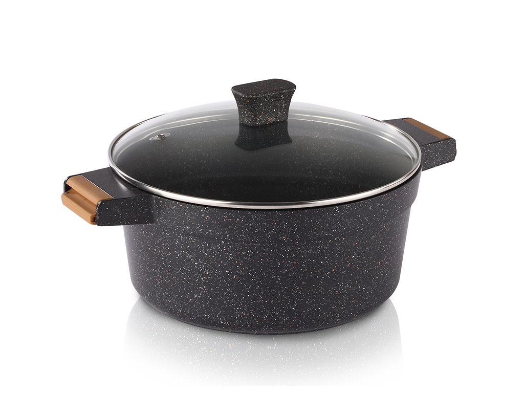 GARNEK Z POWŁOKĄ MARMUROWĄ ENEO FLORINA 20 CM 3 L