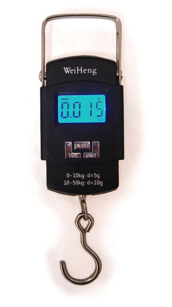 WAGA ELEKTRONICZNA 50 KG BAGAŻOWA WĘDKARSKA HAKOWA