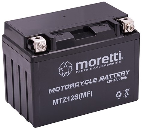 Akumulator AGM (Gel) MTZ12S Moretti    12V   11Ah