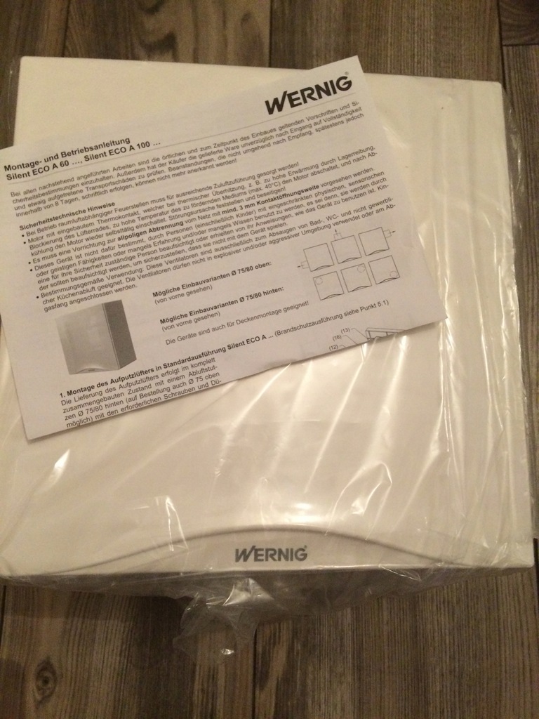 Wentylator do pomieszczeń Wernig Silent Eco A60 GL
