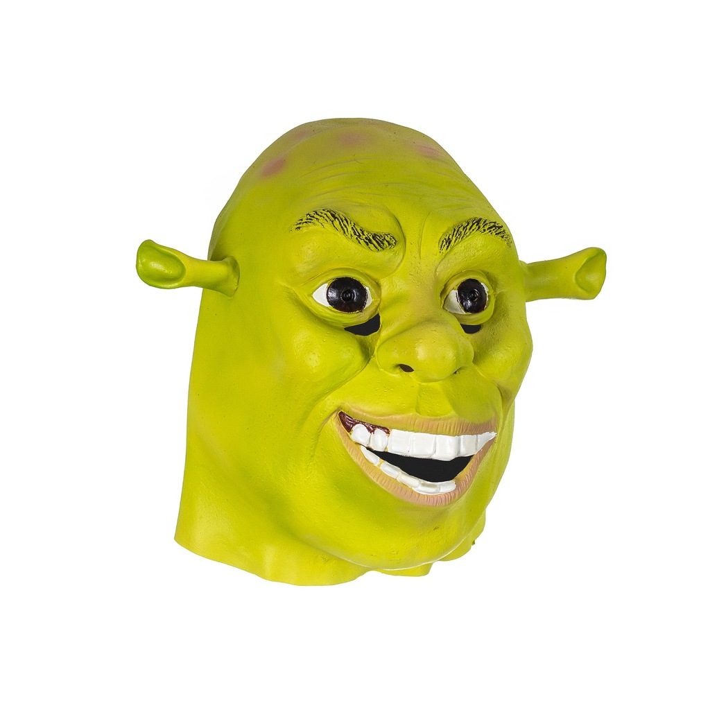 Lateksowa maska SHREK głowa Shreka ogr