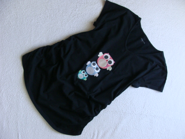 ciążowa koszulka z sowami CAFEPRESS MATERNITY XL