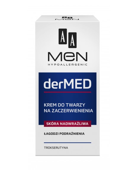 AA Men derMED Krem do twarzy na zaczerwienienia