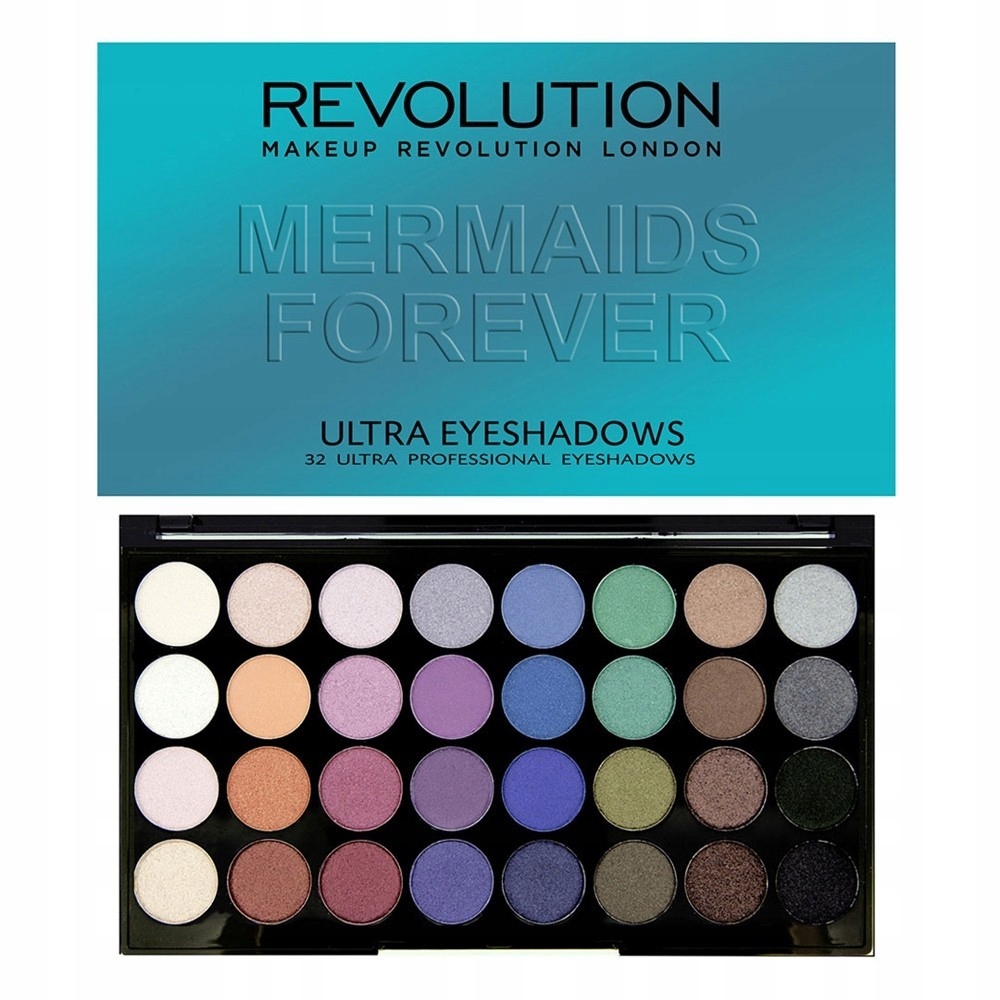 Makeup Revolution paleta 32 cieni Mermaids Forever