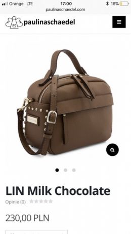 Paulina Schaedel Lin chocolate bag torebka miejska