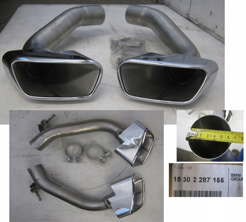 BMW X5 F15 KOŃCÓWKI TŁUMIKA WYDECHU 18302287155