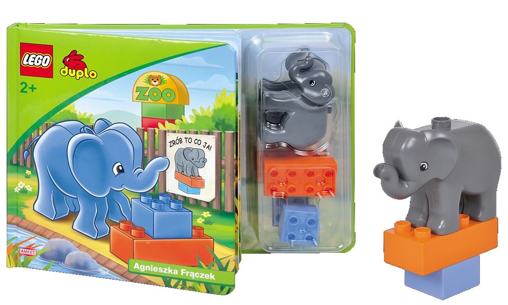LEGO DUPLO SŁOŃ + książka Zrób to co ja - ZOO #KD#