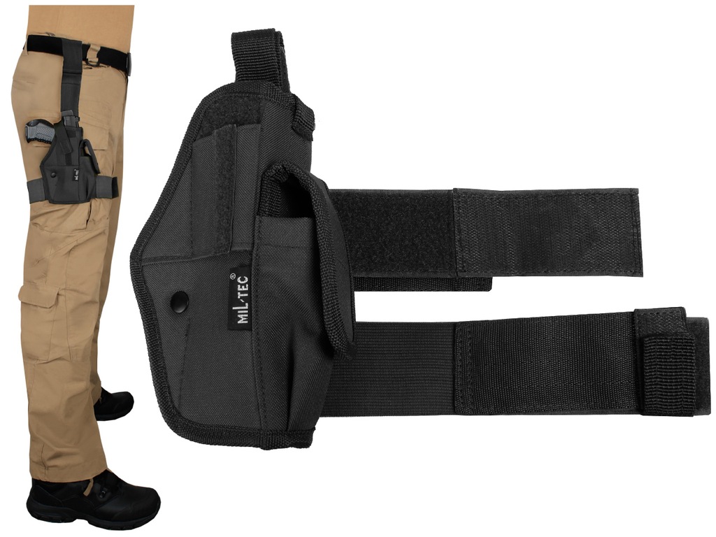 MIL-TEC Kabura Udowa 9MM BLACK SZABLON