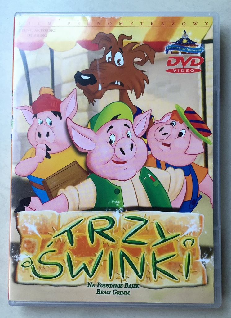 DVD TRZY ŚWINKI PEŁNOMETRAŻOWY FILM DUBBING PL