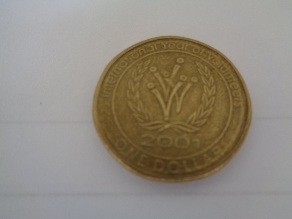 1 dolar AUSTRALIA 2001