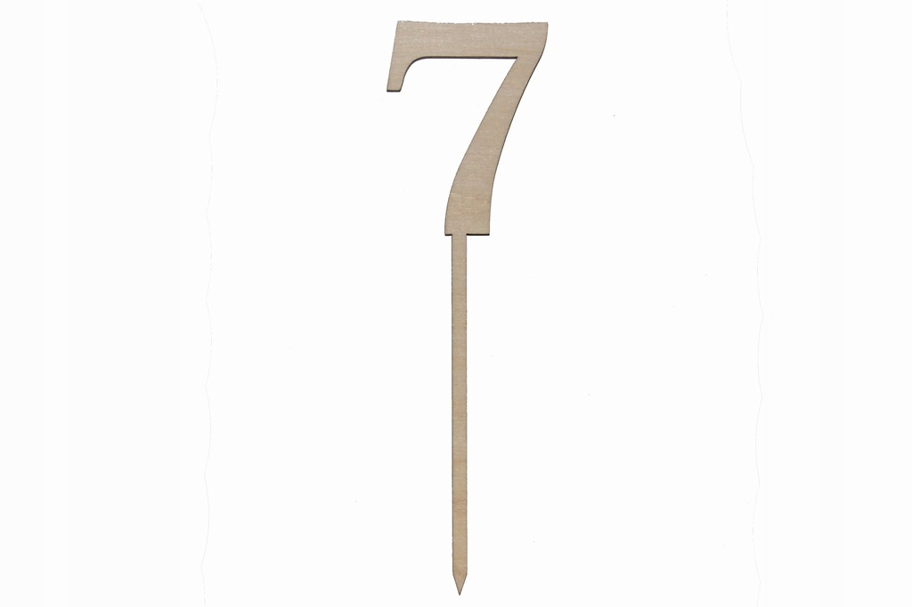Cyfra PIK na tort (na patyku) TOPPER EKO- 7 A205