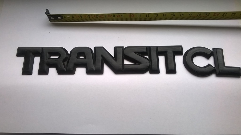 emblemat znaczek logo napis TRANSIT CL 19,5/3,4 cm