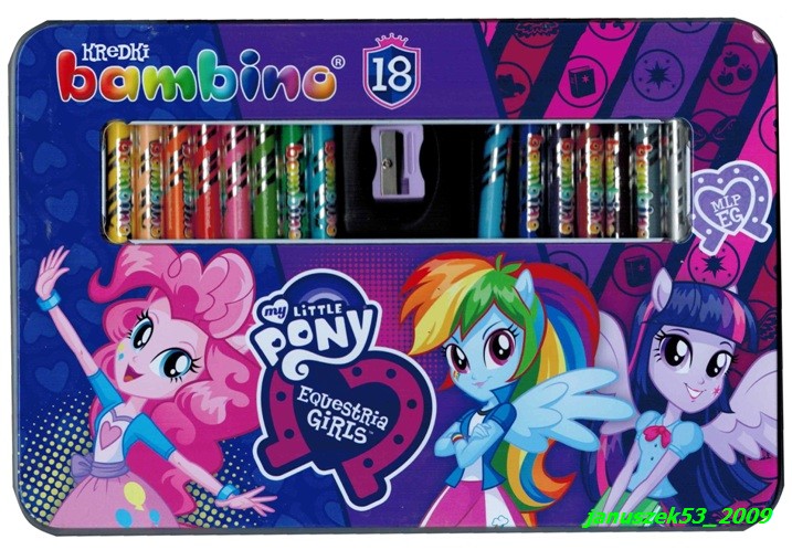 KREDKI BAMBINO MY LITTLE PONY EQUESTRIA PUD.METAL