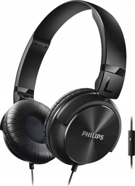 Słuchawki z Mikrofonem Philips SHL3065BK Czarne