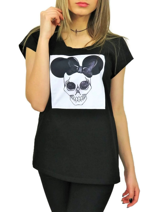 BLUZKA TSHIRT MYCHO CZACHA CZARNY BY MIĘTA UNI