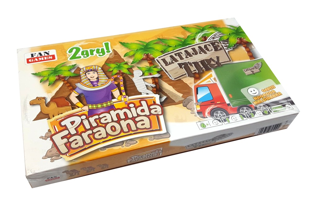 PIRAMIDA FARAONA LATAJĄCE TIRY GRA PLANSZOWA