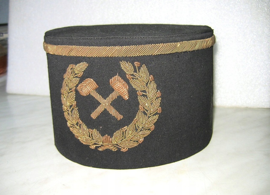 Czapka GÓRNICZA Górnik Przodowy Sztygar BARBURKA !