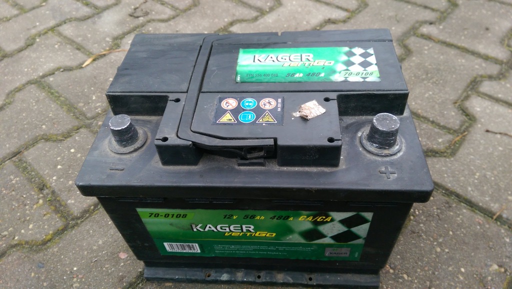 AKUMULATOR KAGER 56Ah 480A