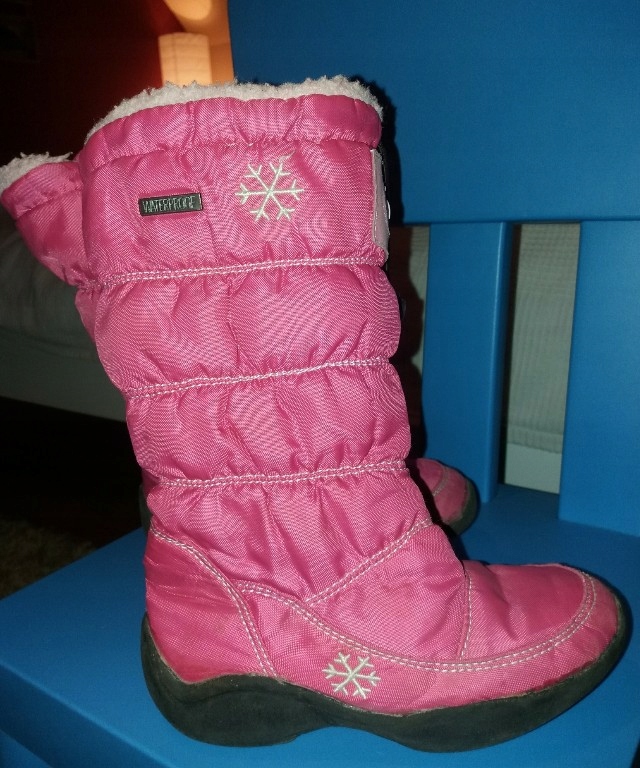 buty zimowe śniegowce różowe rozm 28