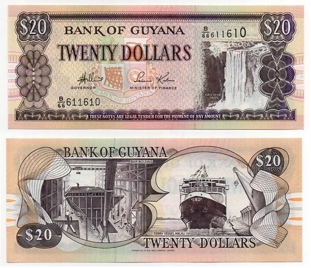 GUJANA 2006 20 DOLLARS