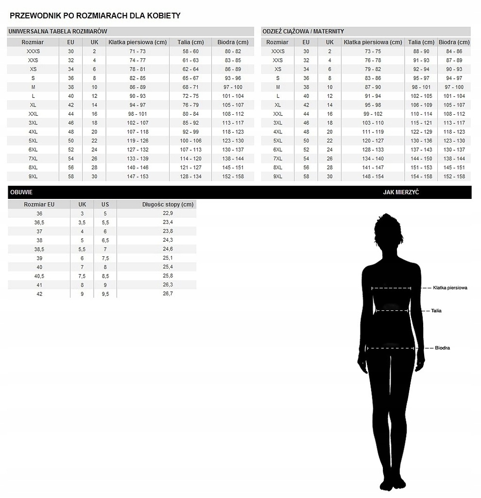 fila sport size chart