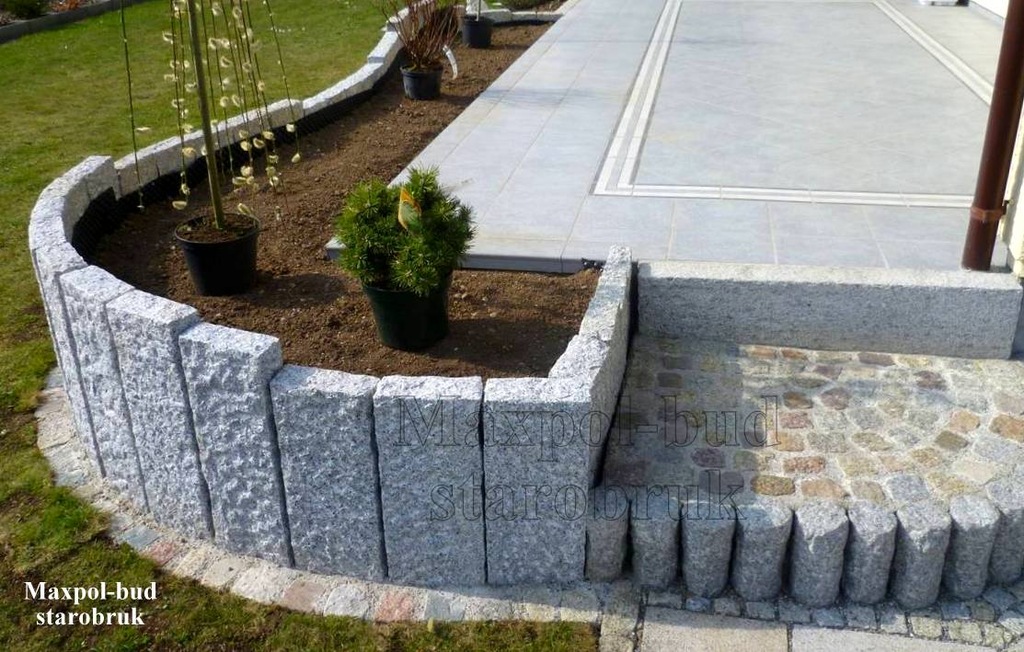 Opornik granitowy krawężniki palisady Zgorzelec