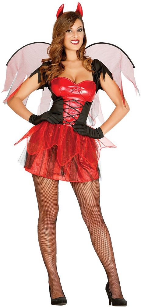 KOSTIUM NA HALLOWEEN DIABLICA DIABLICY DIABEŁ XS-S