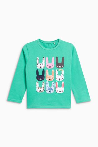 Next Super bluzeczka króliczki bunny zieleń 86NOWA