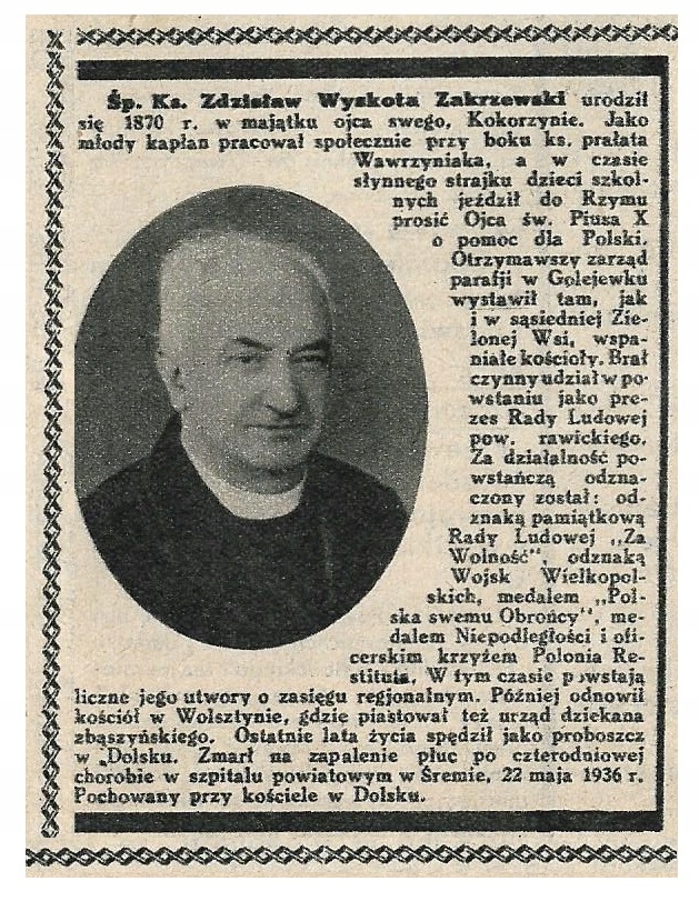 KOKORZYN GOLEJEWKO ZIELONA WIEŚ WOLSZTYN DOLSK