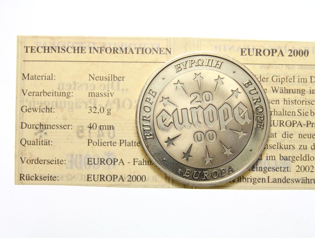 NIEMCY - EUROPA - FLAGA 2000 + certfikat