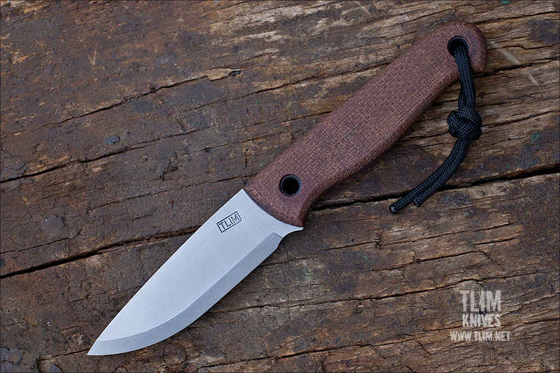 Nóż Bushcraft TLIM C445FG ręcznie robiony.