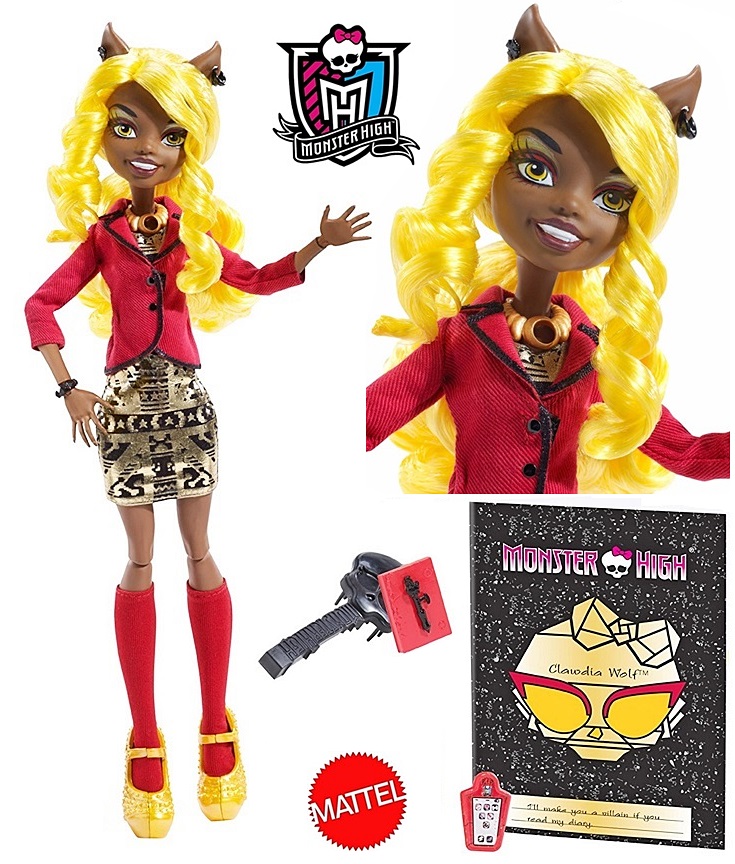 Monster High LALKA CLAWDIA WOLF BLX21 KAMERA