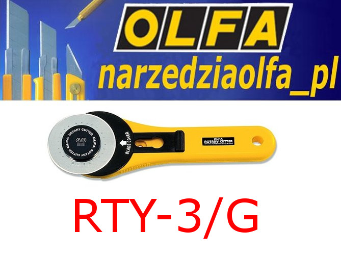 OLFA RTY-3/G, nóż krążkowy o średnicy 60mm