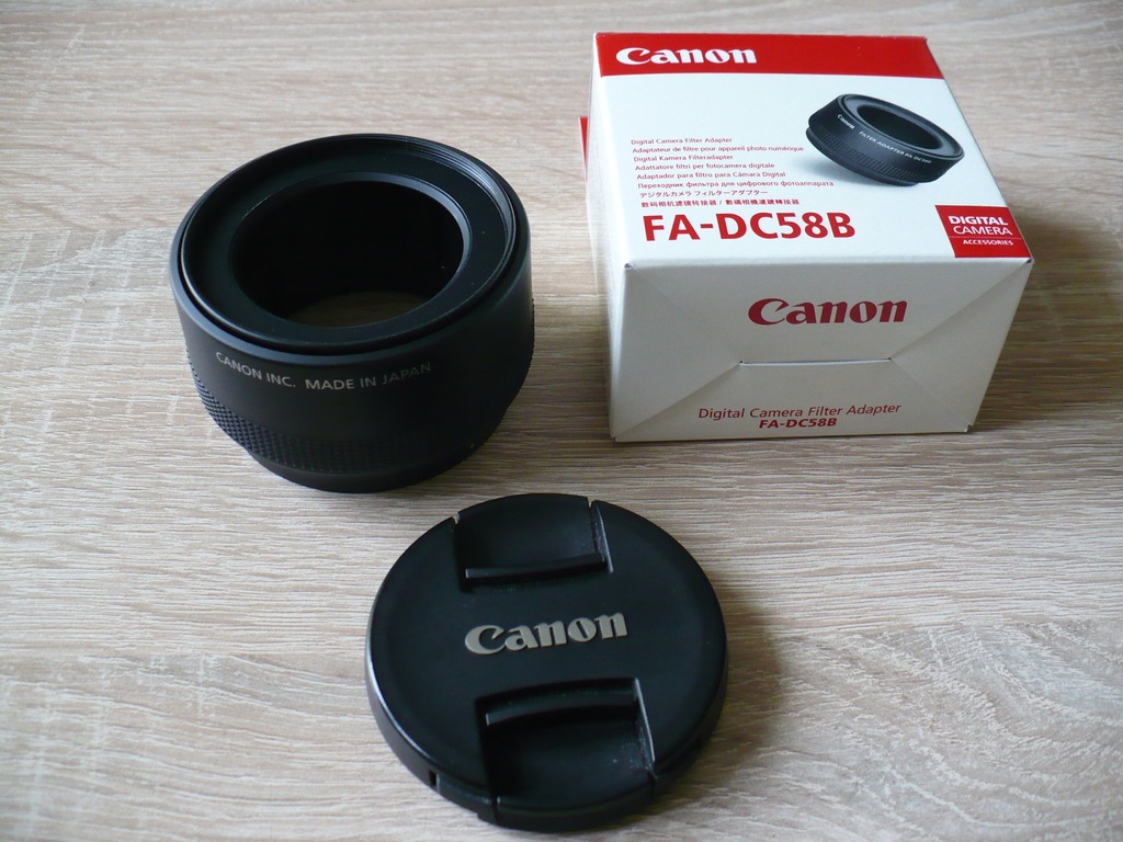 Adapter filtrów Canon FA-DC58B Canon G10, G11, G12