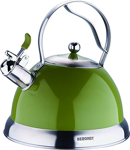BERGNER CZAJNIK Z GWIZDKIEM 2.6L ZIELONY